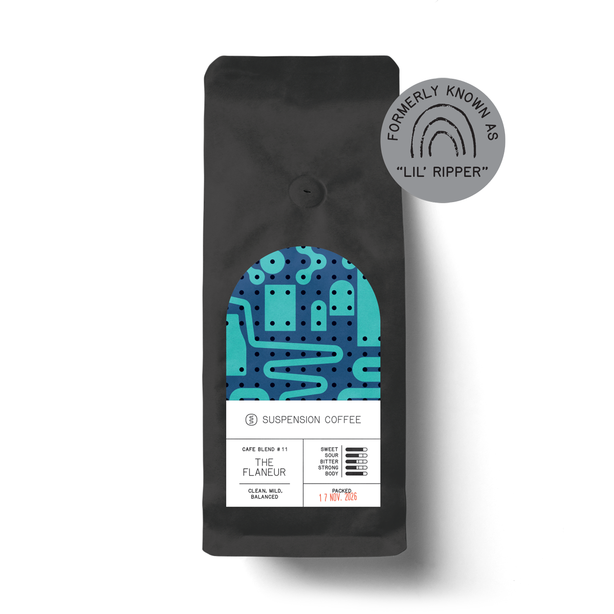 The Flaneur coffee blend, formerly known as "Lil' Ripper"