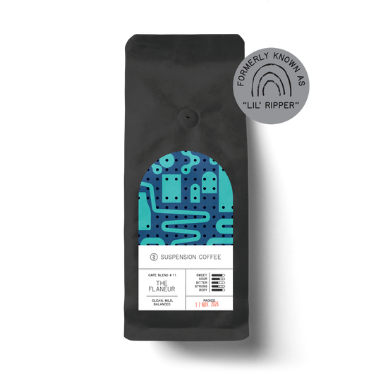 The Flaneur coffee blend, formerly known as "Lil' Ripper"