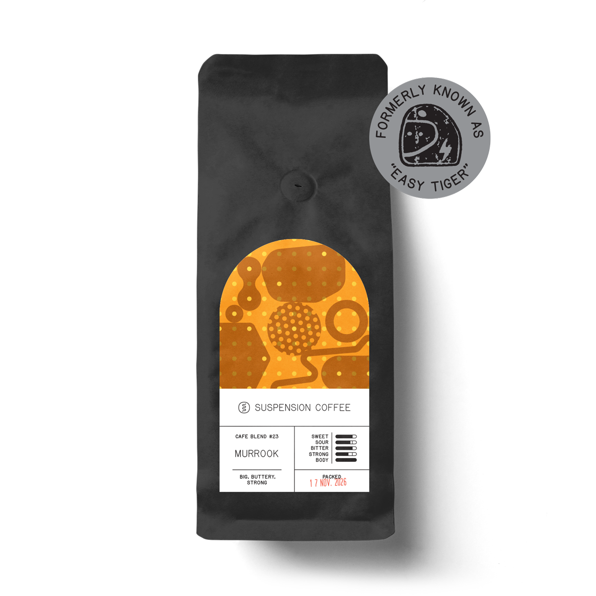 Murrook coffee blend, formerly known as "Easy Tiger"